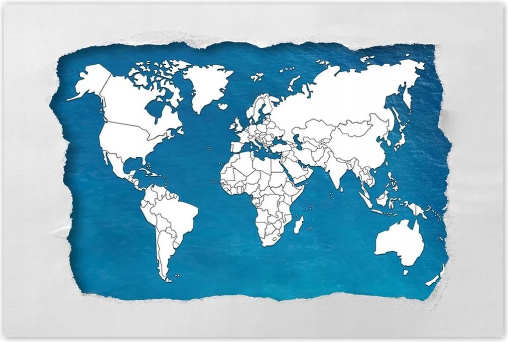 Poszterek 120x80 Világtérkép
