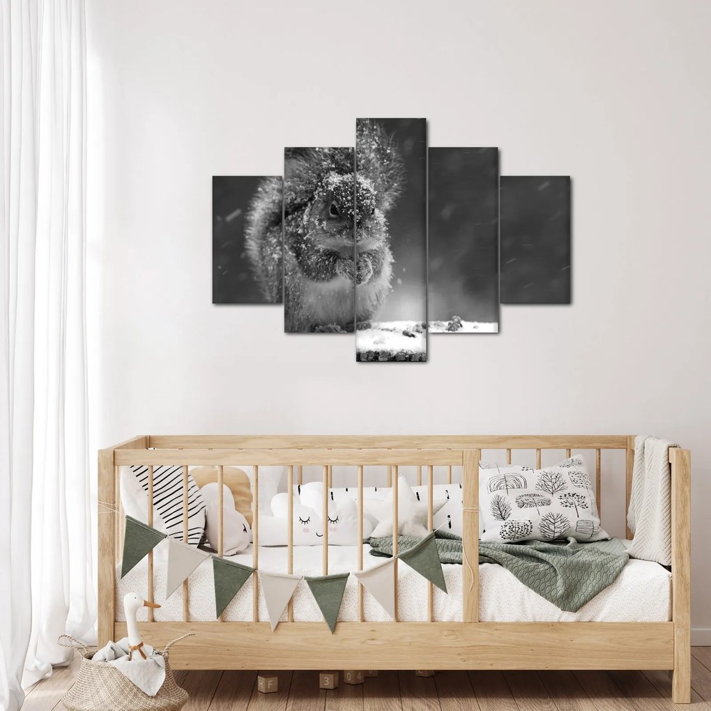Kép - Mókus télen (150x105 cm)