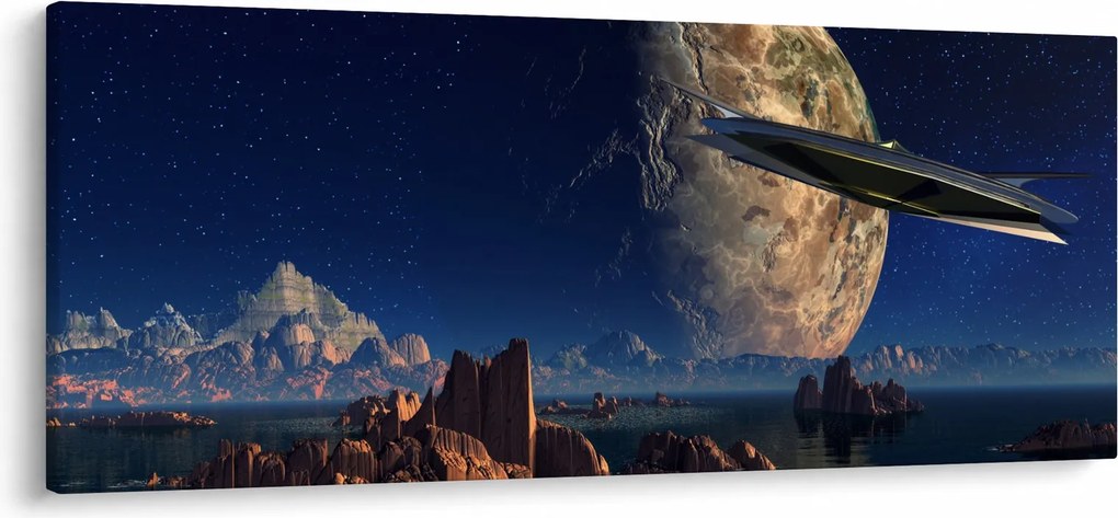 Kép - idegenek érkezése (120x50 cm)