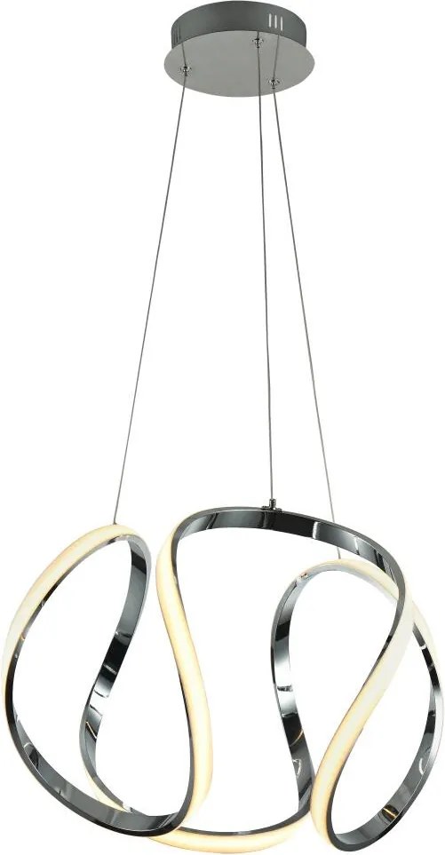 COSMOLIGHT P01663CH TOKYO Modern Led Függesztett Lámpa Króm LED IP20