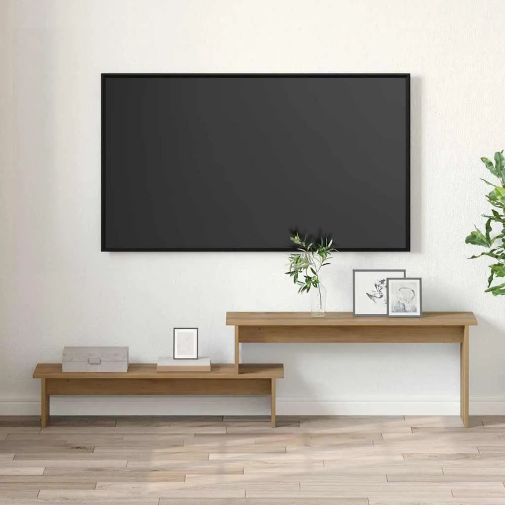 TV szekrény kézműves tölgy 180 x 30 x 43 cm Faanyag