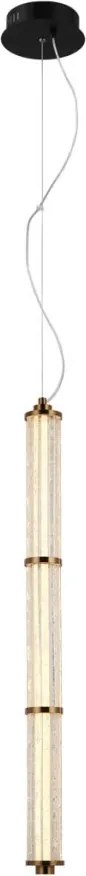 ITALUX PND-26384-3V-GDCL SANPO Modern Led Függesztett Lámpa Fekete, Átlátszó LED IP20