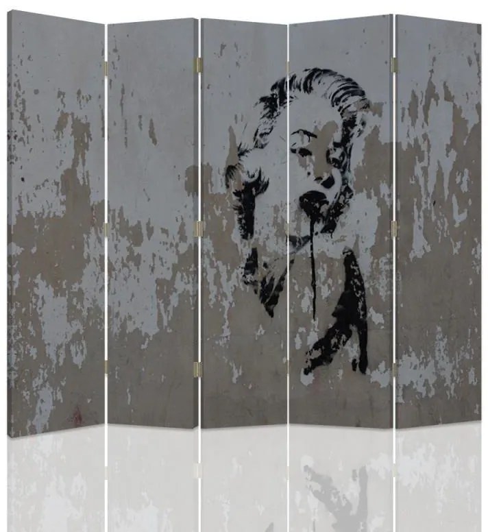 Gario Paraván Portré retro stílusban Méret: 180 x 170 cm, Kivitelezés: Klasszikus paraván