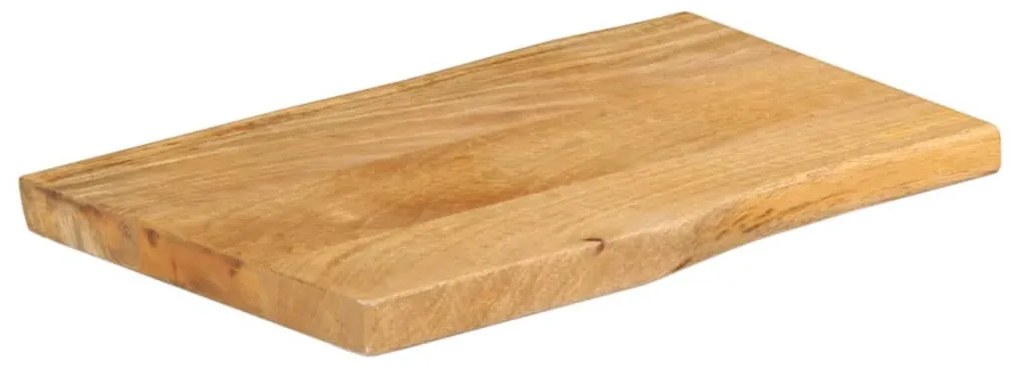 tömör mangófa természetes élű asztallap 70 x 40 x 2,5 cm