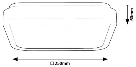 Rabalux 71260 - LED Fürdőszobai mennyezeti lámpa SAMIRA LED/18W/230V IP44 fehér
