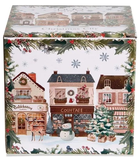 Karácsonyi Porcelán bögre 650 ml díszdobozban Christmas City 2