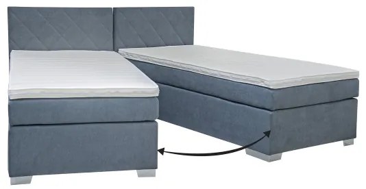 Kárpitozott IDA ágy matraccal, 90 x 200 cm, kék
