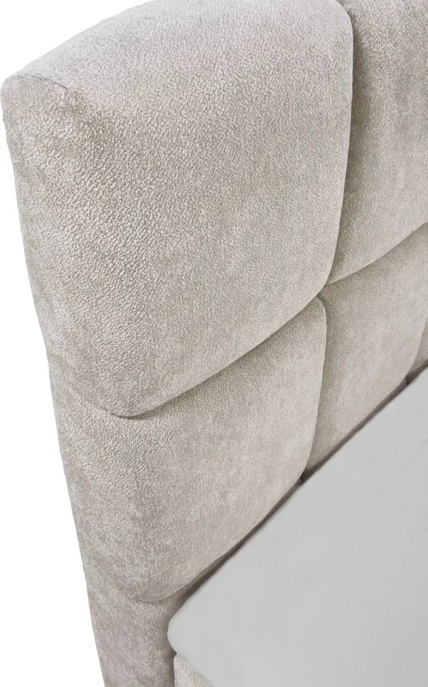 Boxspring ágy, 180x200, bézs, ALMA