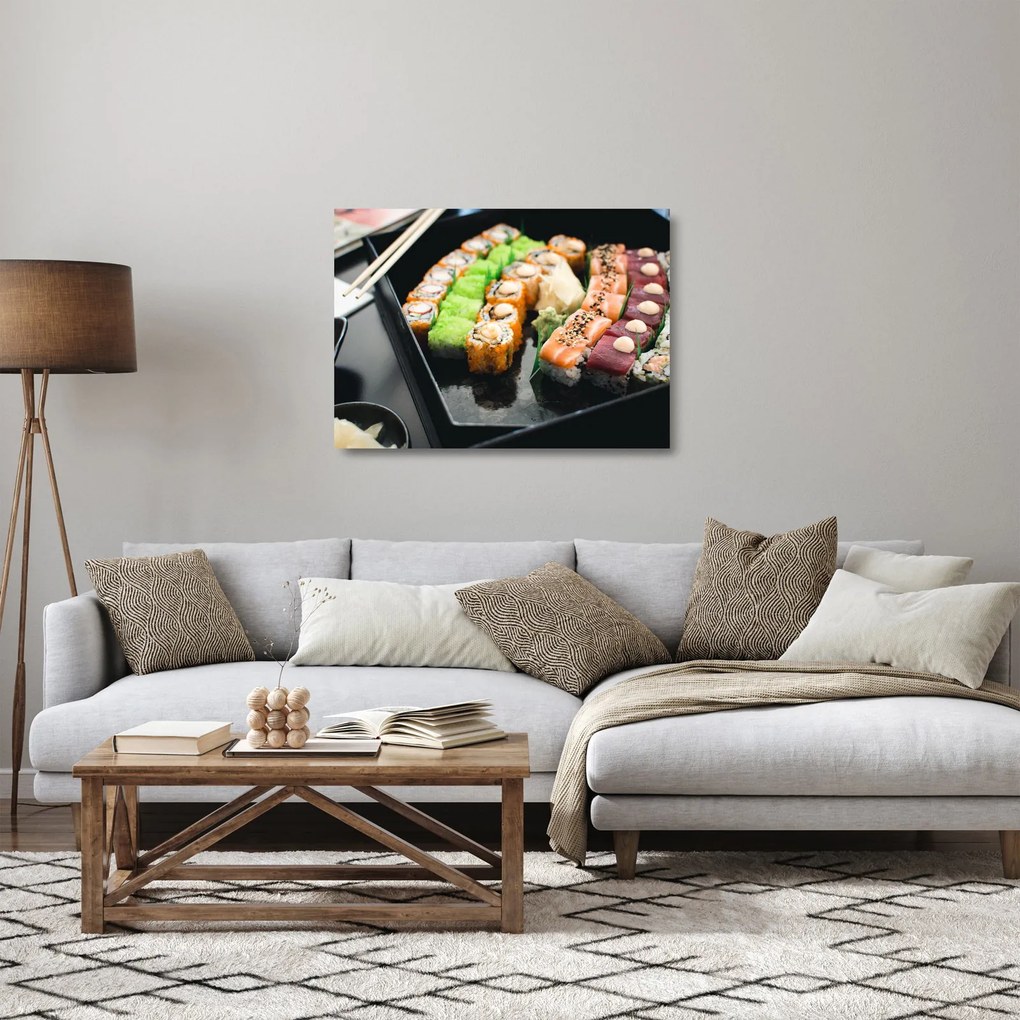 Kép - Sushi (üvegen) (70x50 cm)