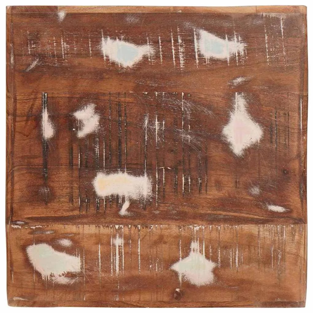 Végasztalok Sokszínű 40 x 40 x 49 cm tömör újrahasznosított fa