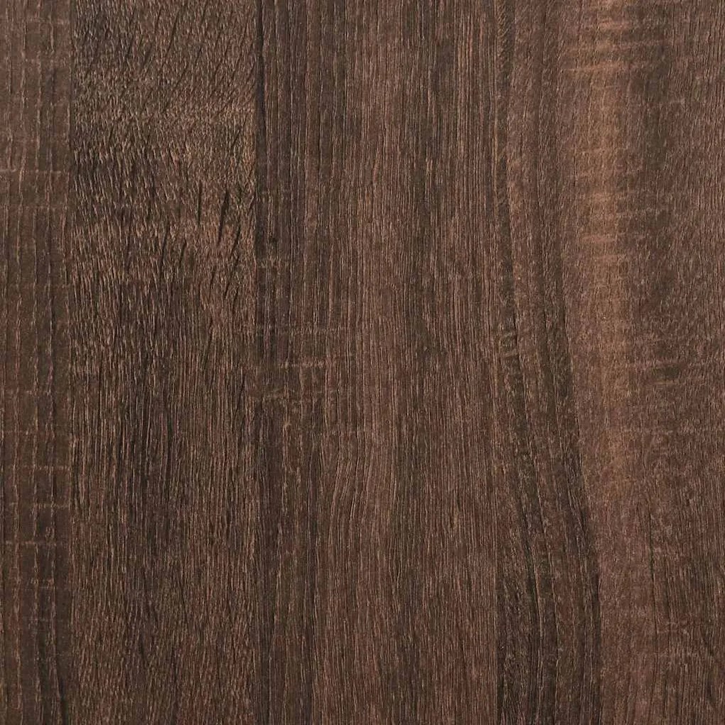 íróasztal fiókkal polccal barna tölgy 102x62x77,5 cm gépelt fa