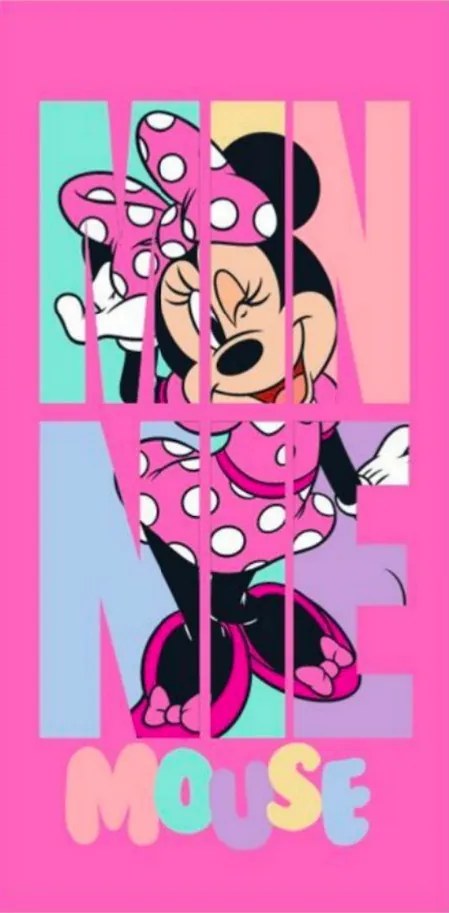 Disney Minnie Peekaboo fürdőlepedő, strand törölköző 70x140 cm (Fast Dry)