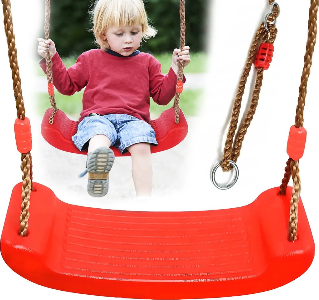 Kerti hinta Gyerekeknek Pad deszka Erős Ülőfelület Piros