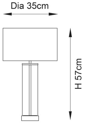 Endon 100440 - LESSINA fényerőszabályozható asztali lámpa 1xE27/10W/230V fekete
