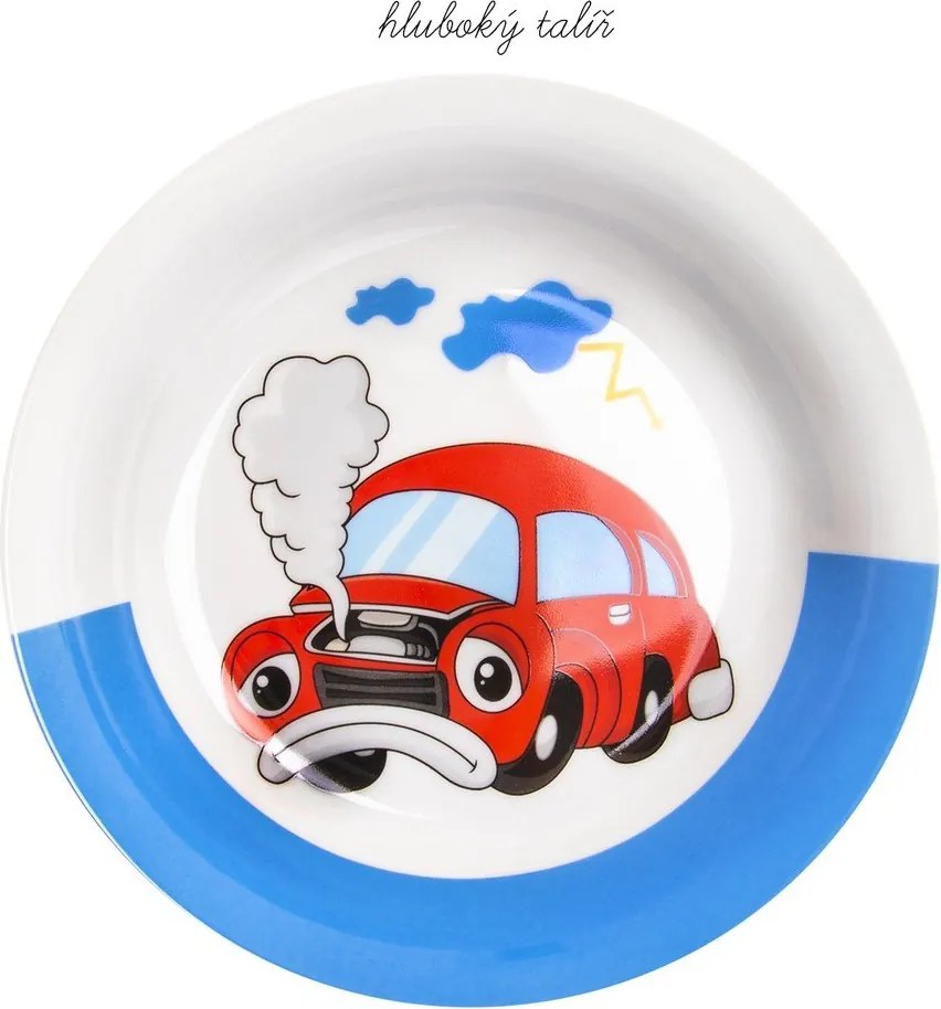 Cars 3 db-os porcelán gyerek étkészlet - Orion