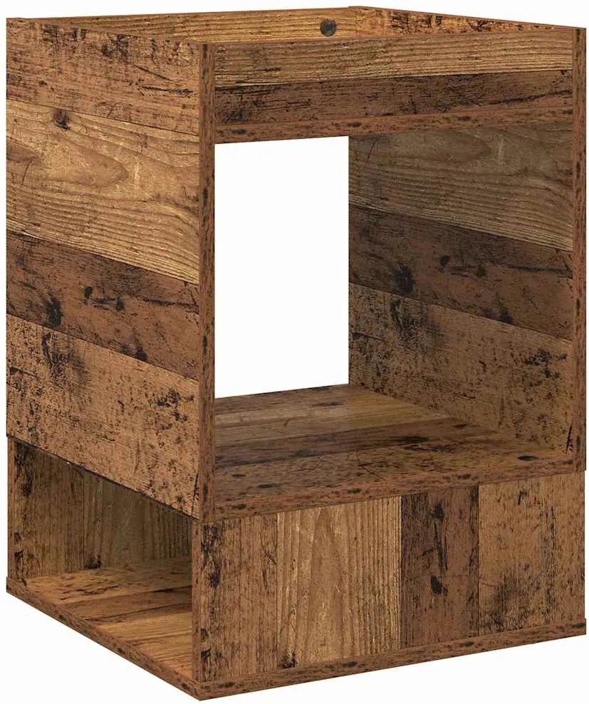 vidaXL Végasztal 2 pcs Öreg fa 40 x 40 x 56 cm Faanyag