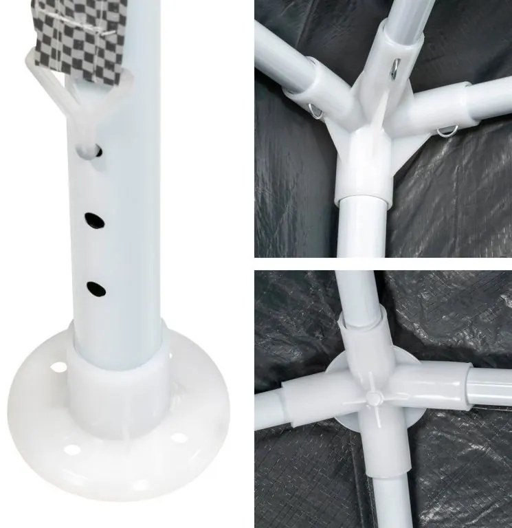 Kerti sátor GARTHEN Antracit 3 x 3 m