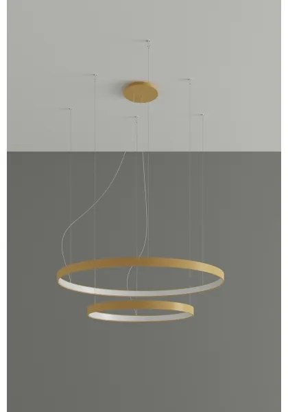 Thoro TH.268 - RIO LED csillár 80W, 230V, CRI95, 4000K, arany