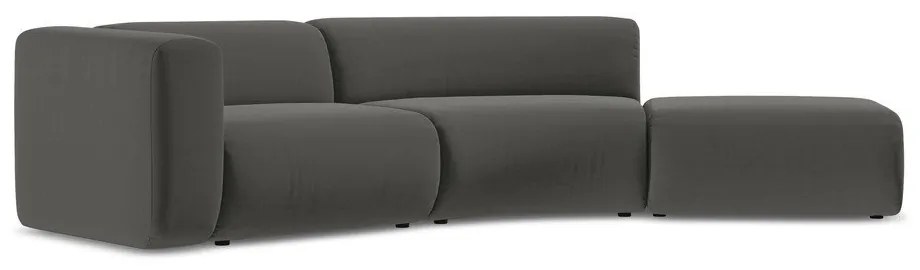 Szürke bársony heverő (jobb oldali) Ekahi – Makamii