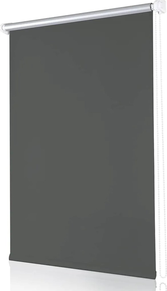 Szürke Sötétítő Roló 95x130 Feszítővel És Akasztókkal