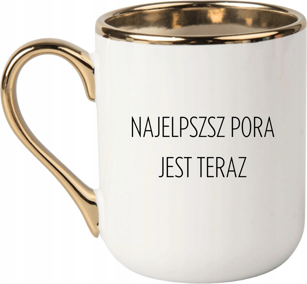 Bögre Fehér Arany Ajándék Vicces Anyák Napja A Legjobb Idő Most Van