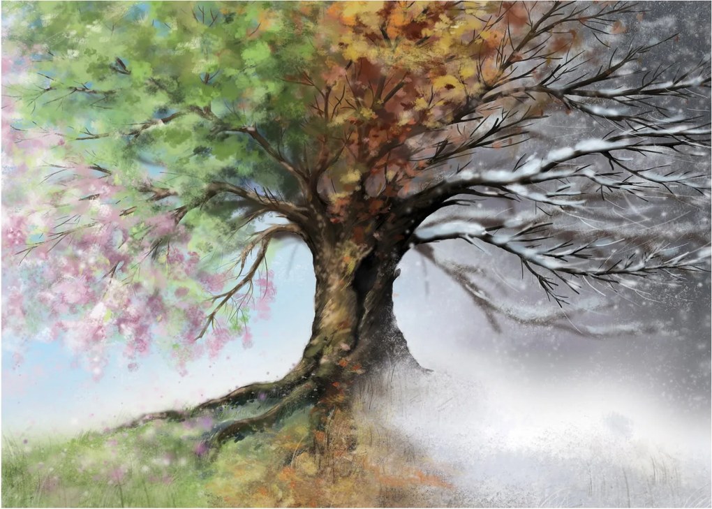 Kép - Négy évszak fája (70x50 cm)
