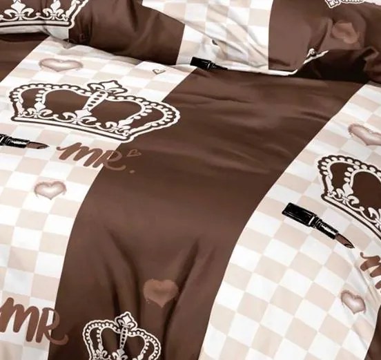 Ágynemű CROWN BROWN 7 részes 140X200 cm