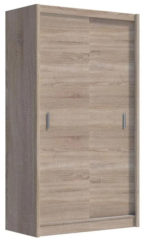 SAPHIRA tolóajtós gardrób 150x215 cm, sonoma tölgy színű