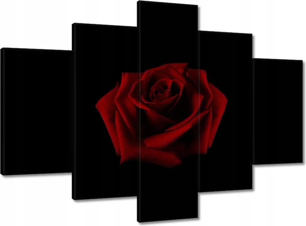 Vászonkép 150x105 Gyönyörű vörös rózsa