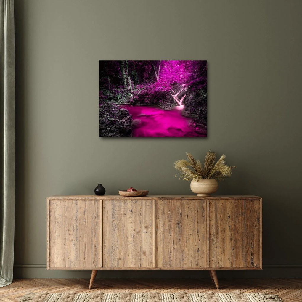 Kép - Rózsaszín erdő (70x50 cm)