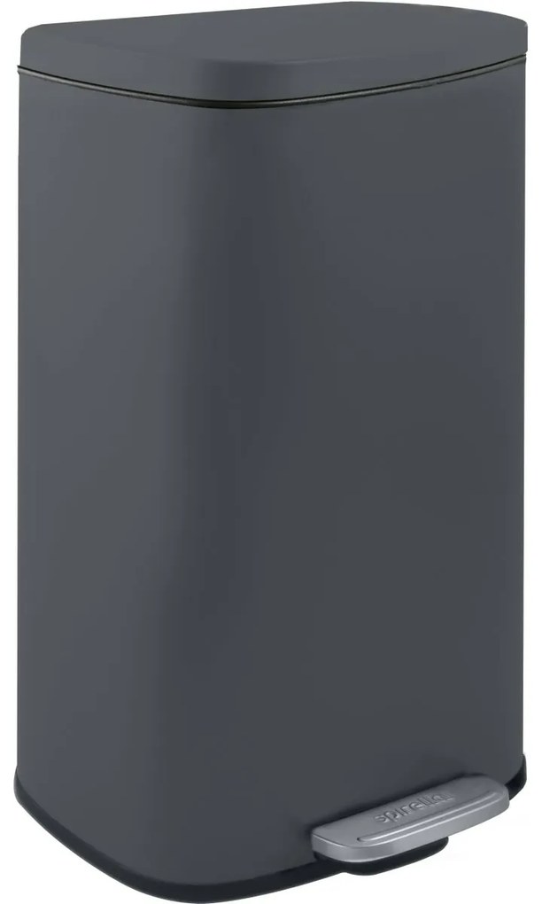 Spirella Pedálový odpadkový koš soft-close Akira50 l, matt grey, 50 l