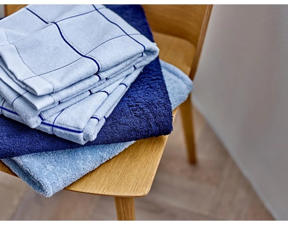 Sötétkék frottír pamut törölköző 40x60 cm Comfort – Södahl