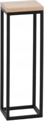 Elegáns modern fém virágágyás fekete-barna 47 cm Louren állványon