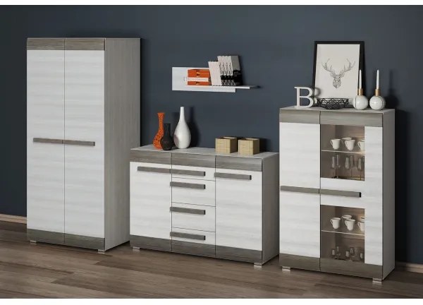 Fali polc SARPA 23x92 cm fehér