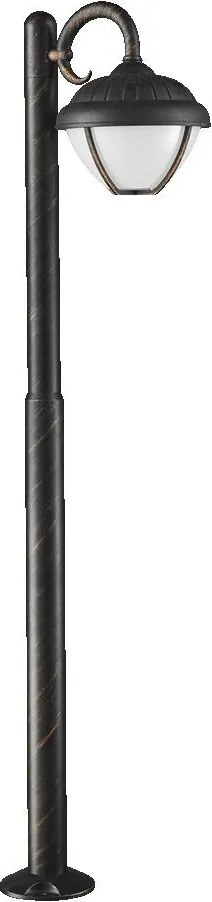 PREZENT 39019 NEBRASKA Modern Kültéri Állólámpa Antik Bronz, Fekete LED IP44