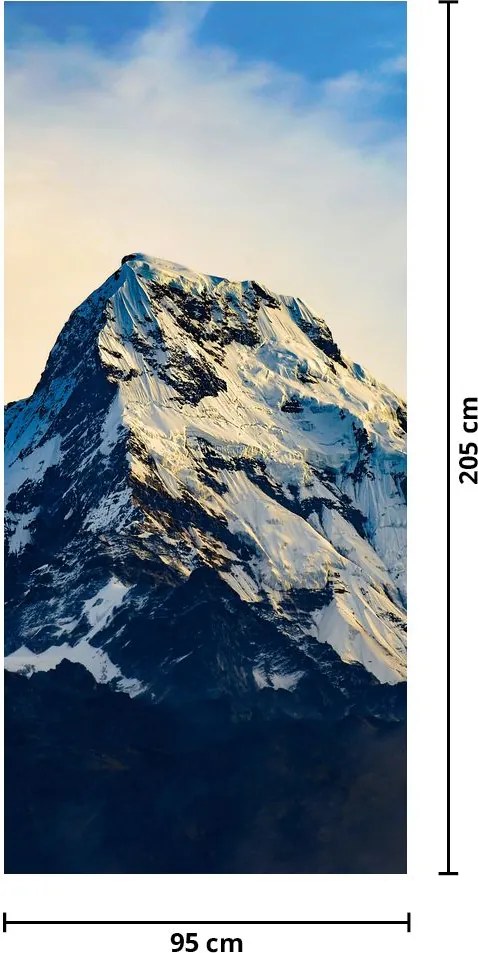 Fotótapéta ajtóra - Havas hegyek (95x205cm)