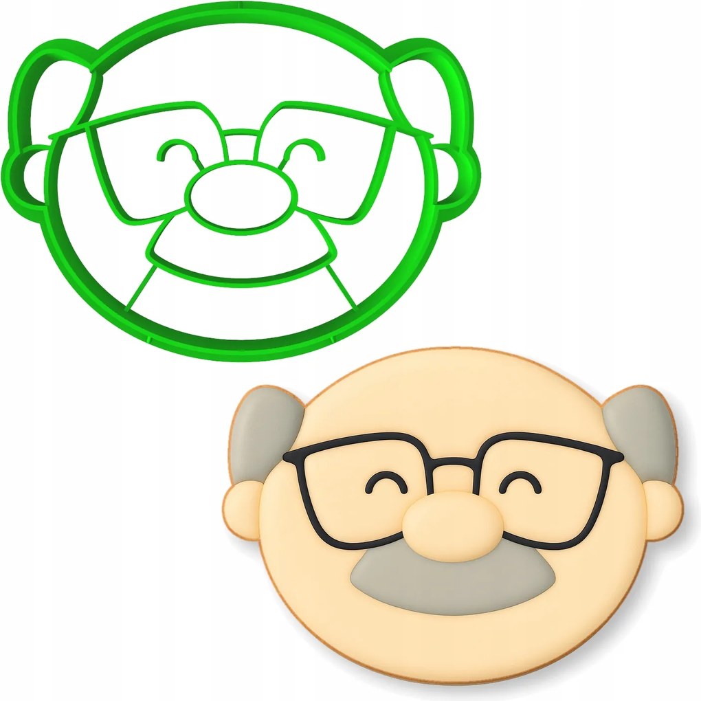 Mézeskalács- és kekszlyukasztó Forma Nagymama És Nagypapa Napjára