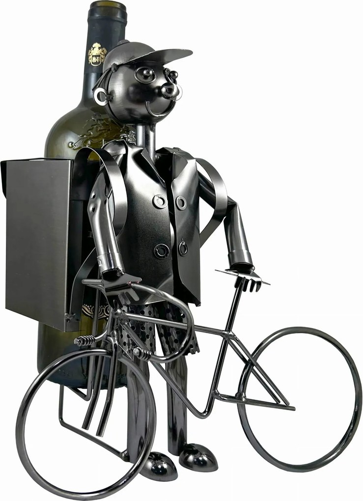 Bortartó állvány fém palackhoz 0.75L "ciklusos" Ideális Ajándék