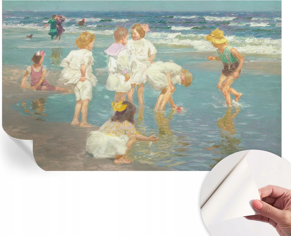 Divatos öntapadós fali tapéta Strand gyerekkor 416x254 cm