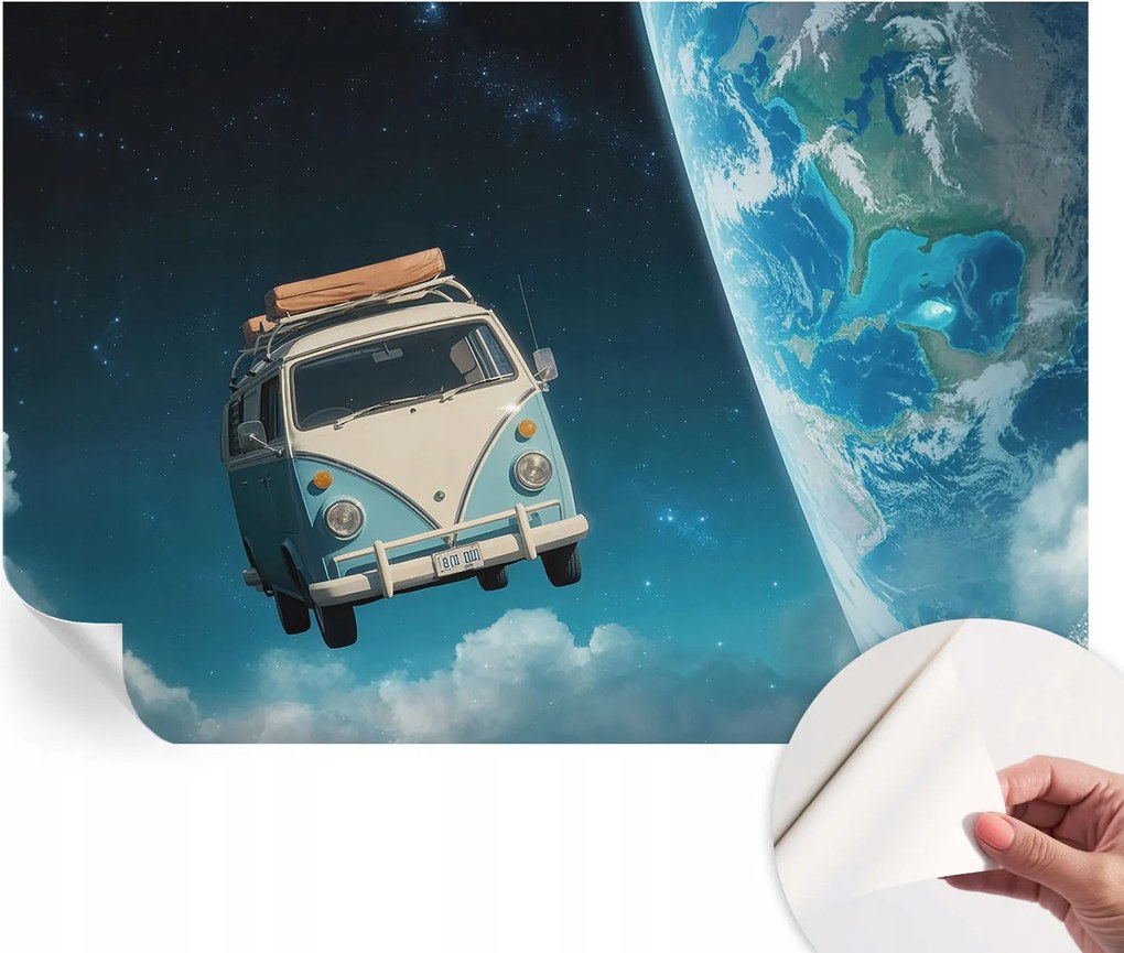 Öntapadós Dekoratív Fotótapéta Hálószobába Utazás Űr 152x104 cm