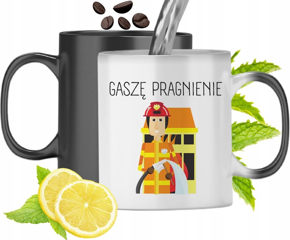 Mágikus Bögre Tűzoltóknak Színváltós Nyomtatott Fényképpel