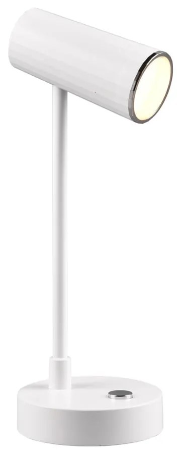 Fehér LED szabályozható asztali lámpa (magasság 28 cm) Lenny – Trio