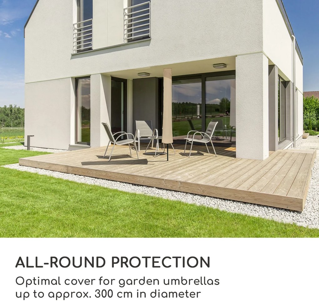 Blumfeldt Shield Premium, védőburkolat napernyőkhöz, Ø 300 cm-ig, UV-ellenálló