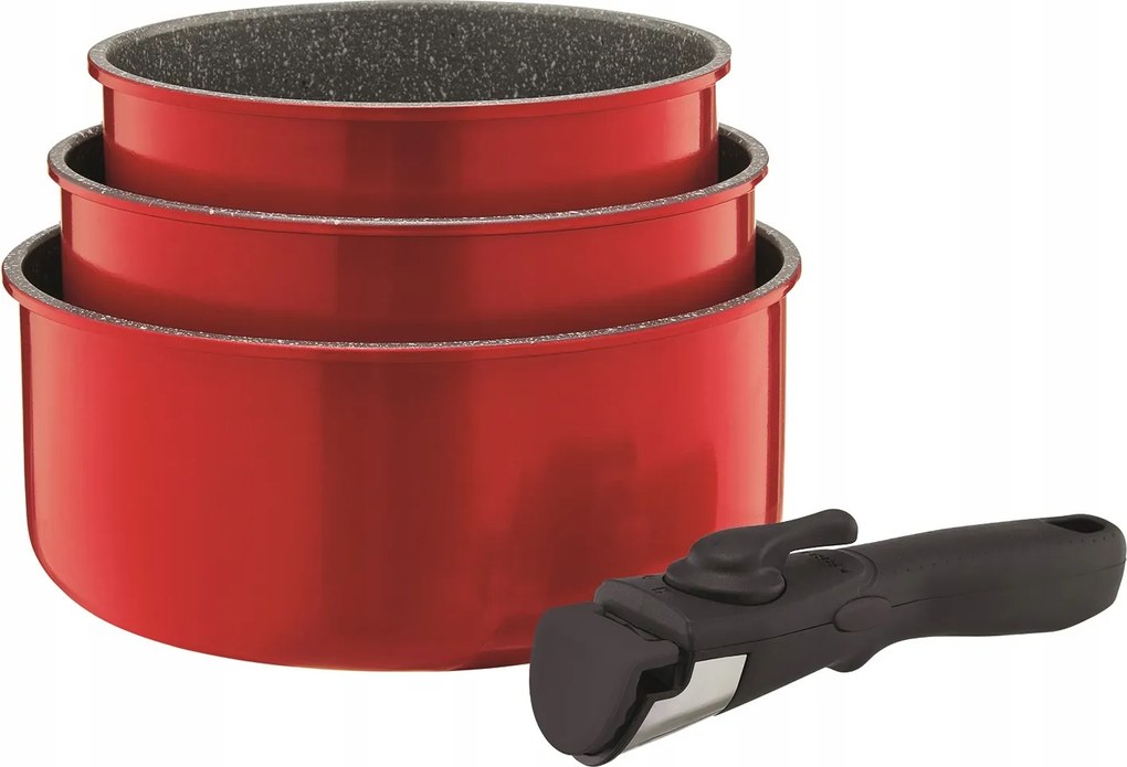 Fazék 3AZ1BEN 16/18/20 CM Serpenyő Jasper Ambition Gáz/indukció Levehető Fogantyú