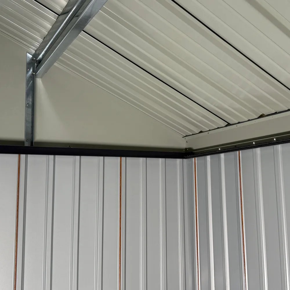 Fém kerti szerszámtároló ház, barna/antracit, 3,6x3,1x2,5 m, GABKO