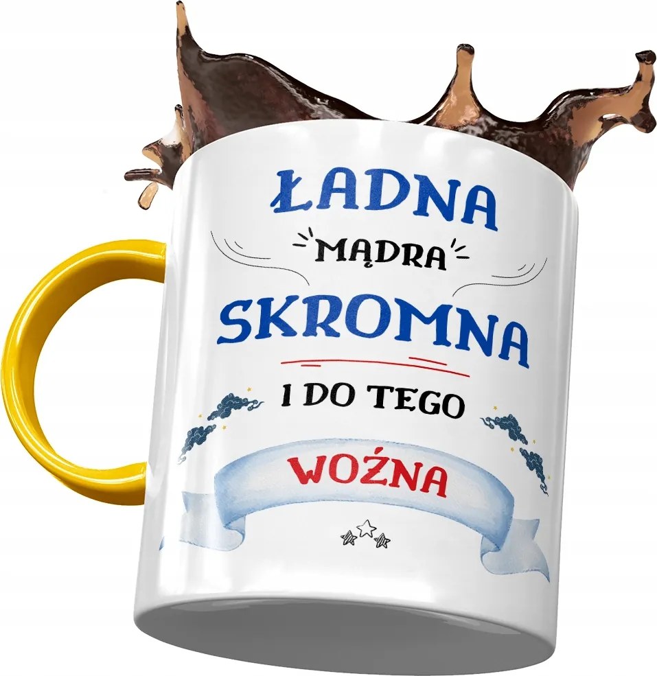 Sárga Bögre A Gondnoknőnek Csinos Okos Szerény Gondnok Nyomtatott Fotóval