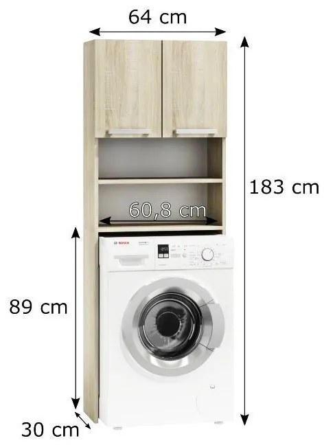 Neila III NEW Mosógép szekrény Sonoma N