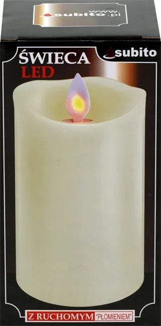 Led gyertya – realisztikus láng, dekoratív H10 fehér