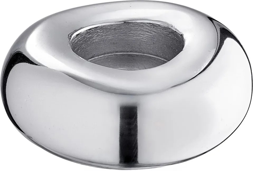 CHROME gyertyartó 9,5cm , ezüst