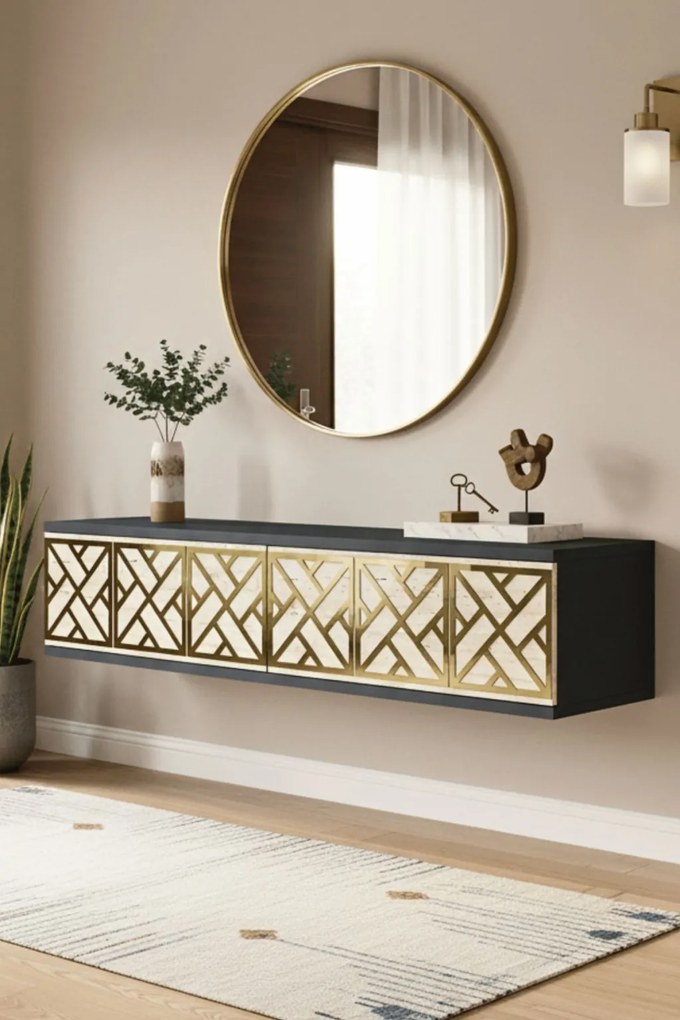 Arex 120 - Anthracite, Travertine, Gold